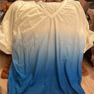 Blue Ombre Short Sleeve Tee